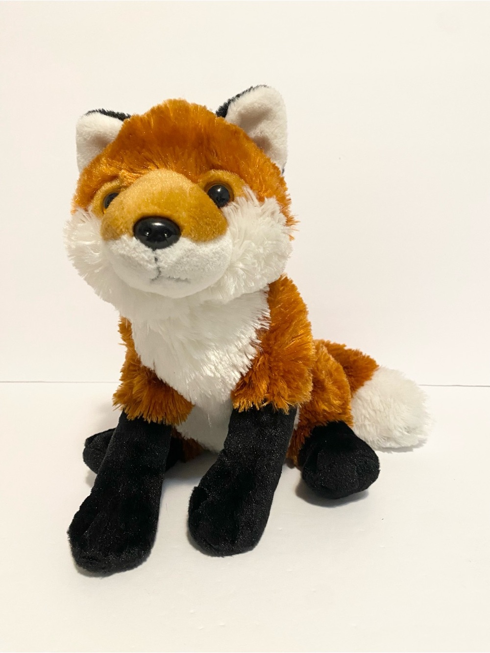 Wild Republic Fox Plush Stuffed Animal Realistic Sitting Soft Toy Woodland